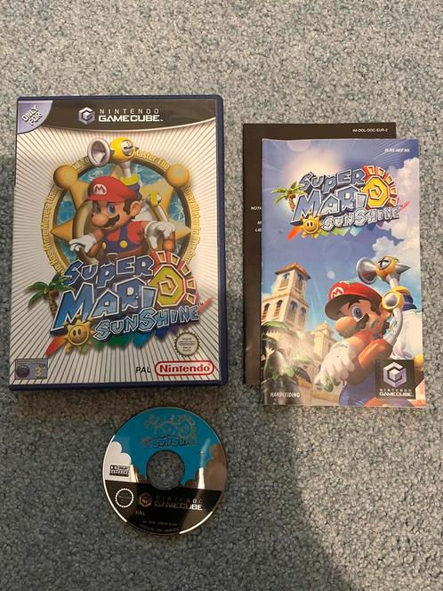 Super Mario Sunshine met garantie, Spelcomputers en Games, Games | Nintendo GameCube, Zo goed als nieuw, Avontuur en Actie, 1 speler