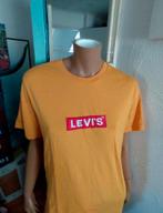 Leuk licht oranje LEVI'S  t shirt maat M, Maat 48/50 (M), Oranje, Ophalen of Verzenden, Gedragen
