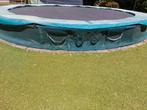 Grote trampoline rond 4.10 m, Ophalen, Gebruikt