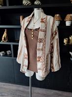 Nieuw gewatteerd jasje roomwit / bruin 40 42 44, Kleding | Dames, Ophalen of Verzenden, Nieuw, Maat 42/44 (L), Bruin