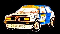 Volkswagen Golf- Cerf auto pin, Verzenden, Nieuw, Transport, Speldje of Pin