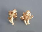 (nr. 15) Twee engelen _ Crème en goud kleur, Verzamelen, Beelden en Beeldjes, Ophalen of Verzenden, Gebruikt, Fantasy