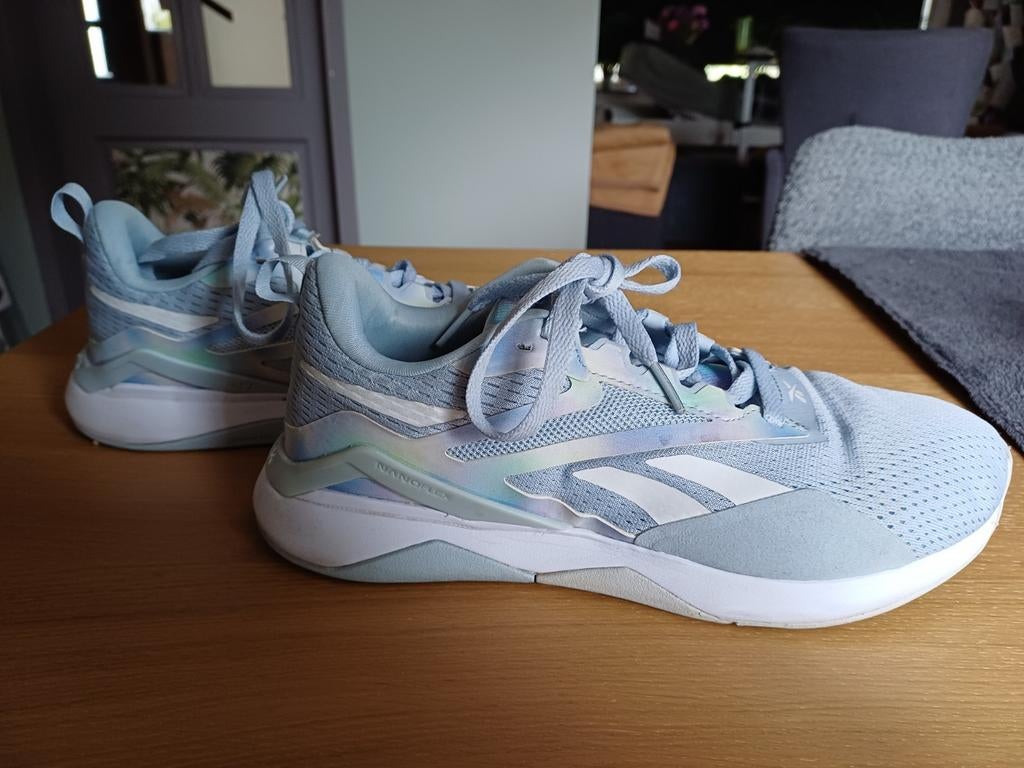 Zo goed als nieuwe Reebok Nano X2 sportsch  lichtbl mt 40, Ophalen, Blauw, Sportschoenen, Reebok
