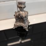 Religieuze metalen/tinnen kandelaar, Antiek en Kunst, Antiek | Kandelaars, Ophalen of Verzenden, Overige materialen