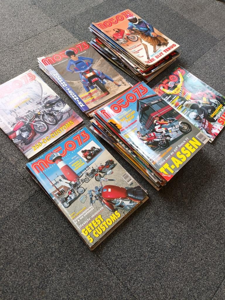 Moto 73 motorbladen 47 stuks 1991/ 1995, Boeken, Motoren, Ophalen of Verzenden, Gelezen