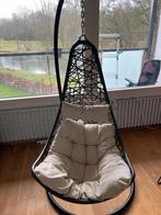 hangstoel met standaard, Huis en Inrichting, Stoelen, Ophalen, Gebruikt, Zwart, Overige materialen