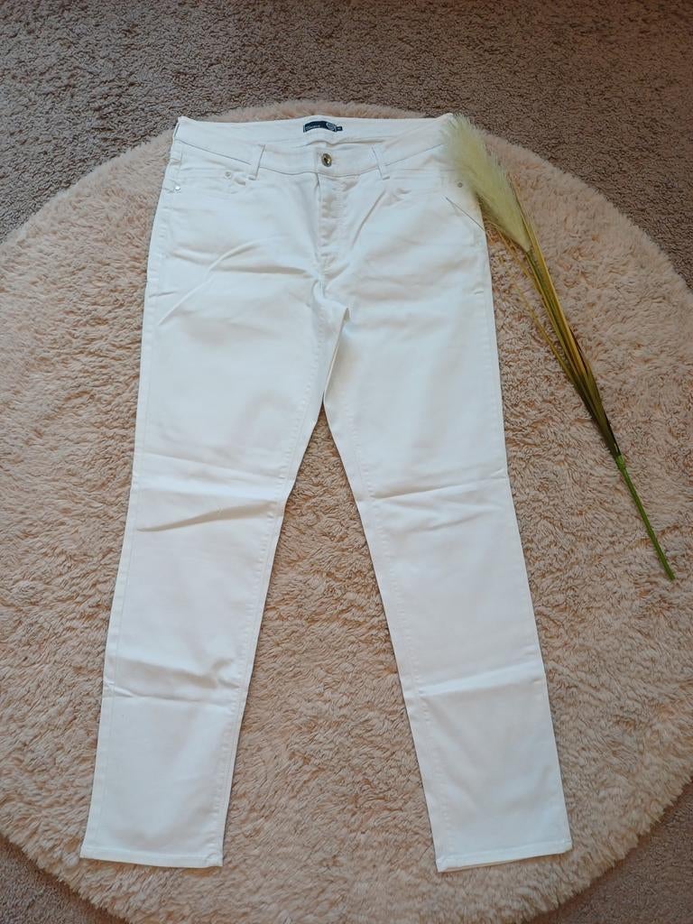 Atelier Gardeur witte broek maat 42, Kleding | Dames, Wit, Maat 42/44 (L), Zo goed als nieuw, Lang
