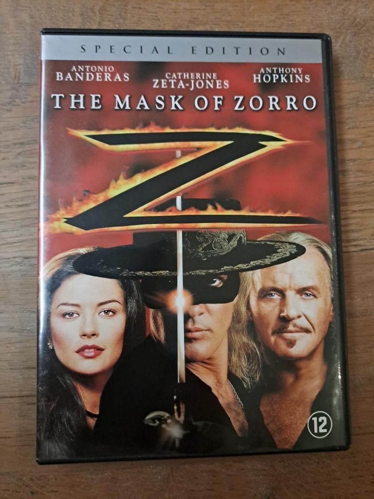 dvd, The Mask of Zorro, Vanaf 12 jaar, Ophalen of Verzenden, Zo goed als nieuw, Actie