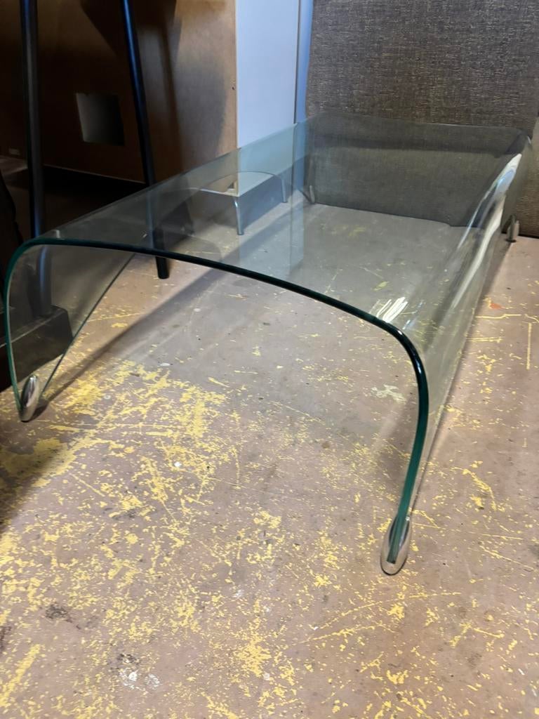 Fiam Italia design salontafel 125x70x35H, 1025xe, Zo goed als nieuw, Re, Minder dan 50 cm