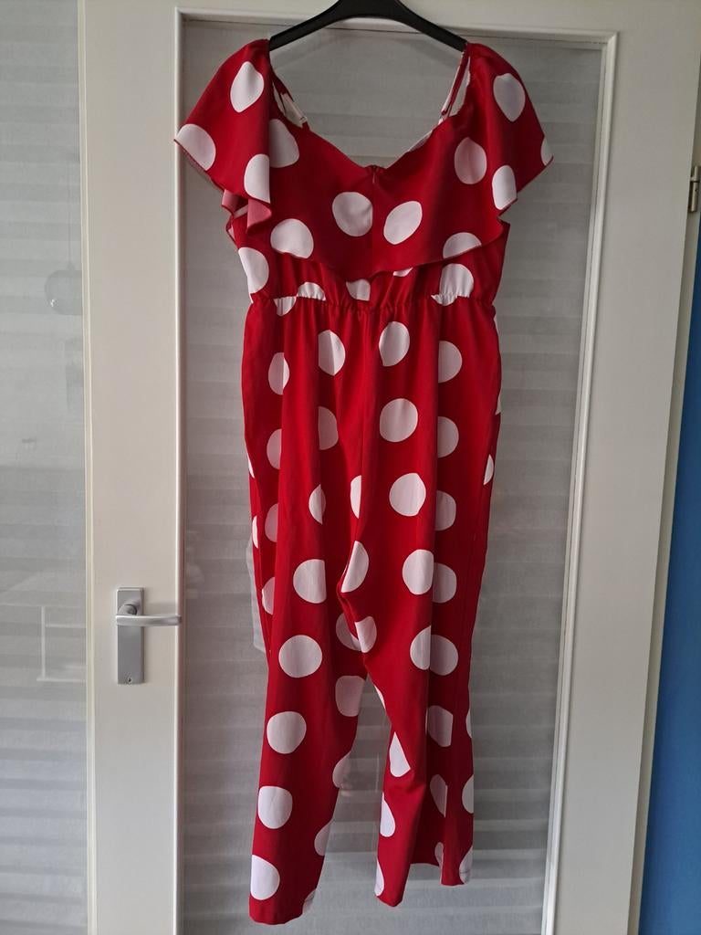 Jumpsuit, Kleding | Dames, Jumpsuits, Verzenden, Maat 46/48 (XL) of groter, Zo goed als nieuw, Rood