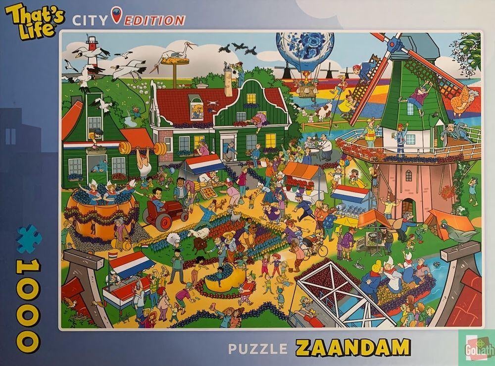 Puzzel 1000 st: That's Life: City Edition: Zaandam, Ophalen of Verzenden, 500 t/m 1500 stukjes, Zo goed als nieuw