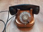 Oude koperen draaischijf telefoon - decoratie, Ophalen of Verzenden
