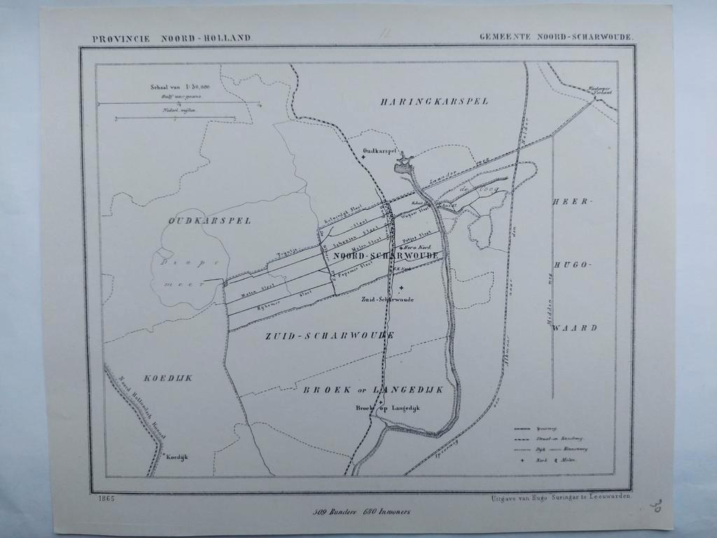 30 / Noord Scharwoude Oudkarspel Broek op Langedijk, Antiek en Kunst, Ophalen of Verzenden