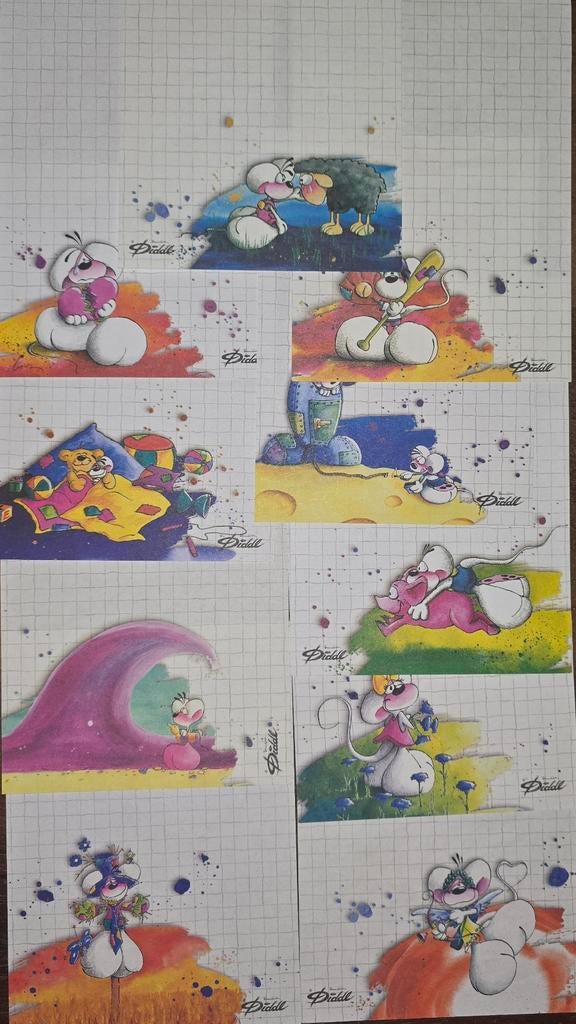 Diddl 10x A6, Verzamelen, Diddl, Ophalen of Verzenden, Diddl, Nieuw, Papier, Kaart of Schrift