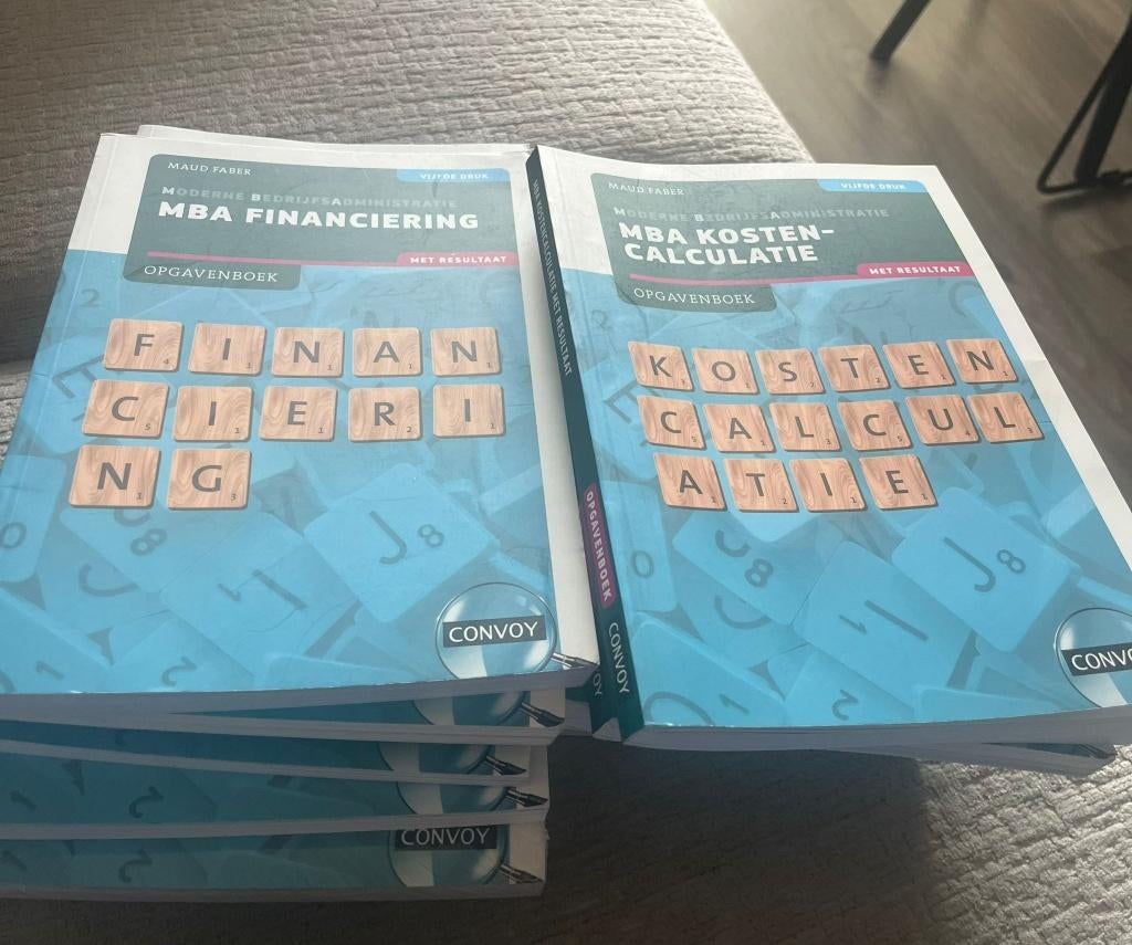Alle studieboeken MBA Bedrijfsadministratie, Boeken, Verzenden, Beta, Zo goed als nieuw, HBO
