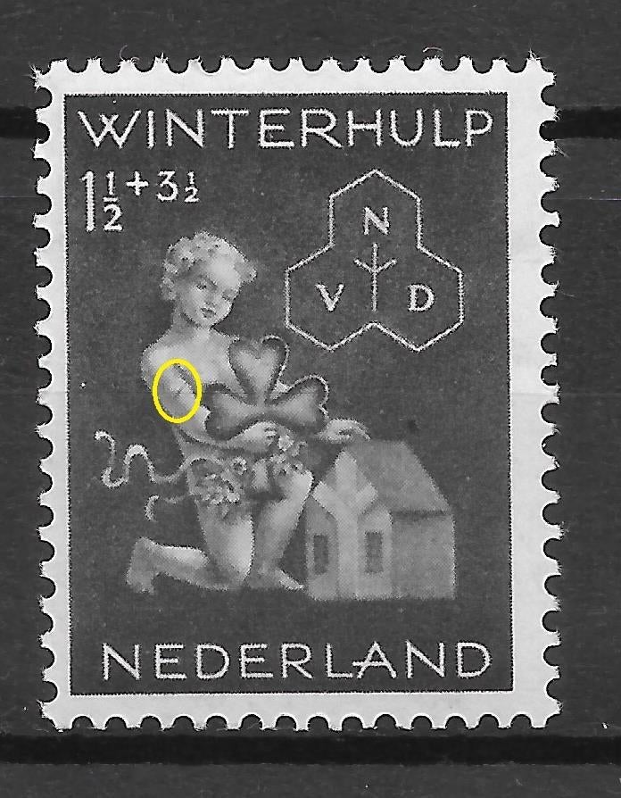 Fout op 423 postfris, Postzegels en Munten, Postzegels | Nederland, Ophalen of Verzenden