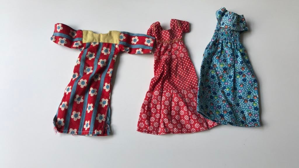 3 jurkjes vintage daisy mary quant, Verzamelen, Poppen, Ophalen of Verzenden, Zo goed als nieuw