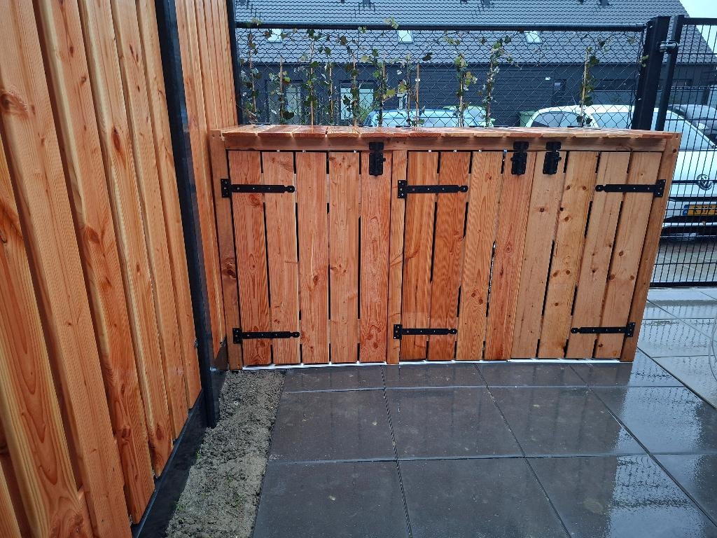 Houten Containerombouw/ Kliko Ombouw, Tuin en Terras, Bergingen en Tuinkasten, Ophalen, Nieuw, Hout, Containerberging