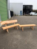 Boomstam tuinbankjes in ceder hout, Ophalen, Nieuw, Hout