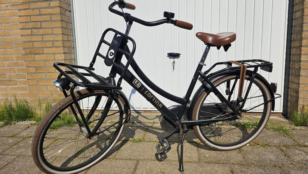 Cortina U4 Meisjesfiets 24 inch - Zwart, Ophalen, Handrem, Cortina, Gebruikt