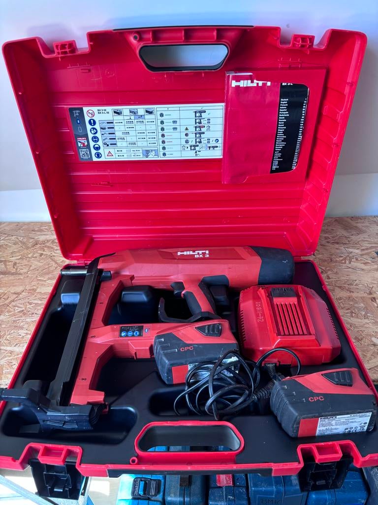Hilti BX 3-L 02 Accu Spijkerpistool met Koffer, Ophalen of Verzenden, Zo goed als nieuw