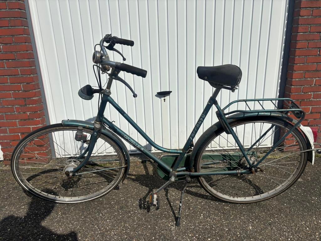 Oude stationfiets gazelle, Ophalen