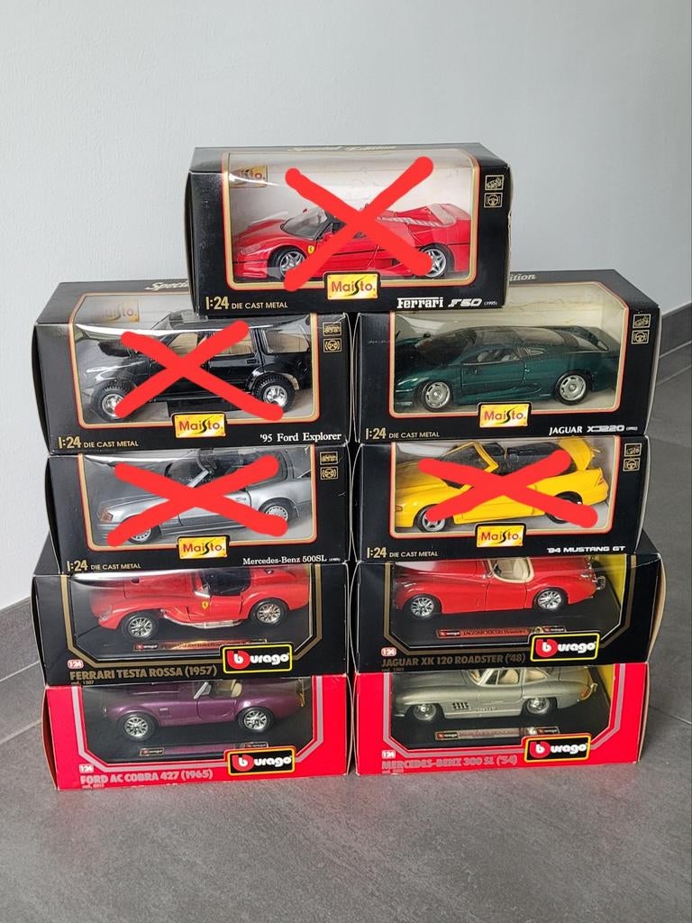 Diverse modelauto's Bburago & Maisto in doos 1:24 (NIEUW), Hobby en Vrije tijd, Modelauto's | 1:24, Ophalen of Verzenden, Nieuw