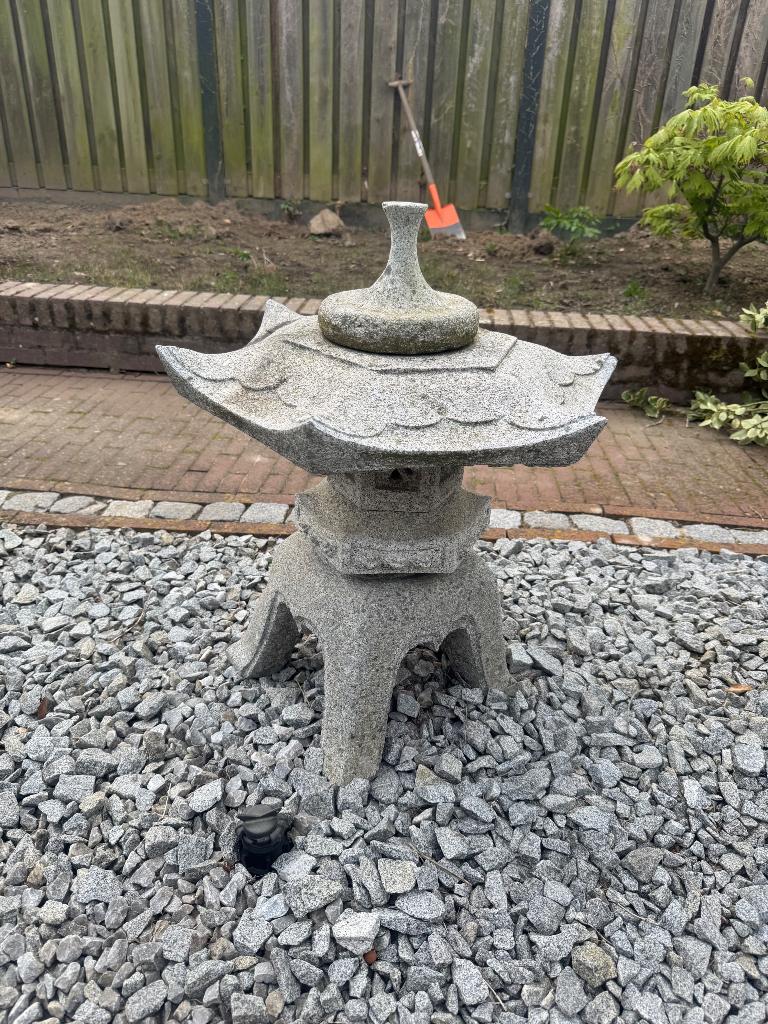 Granieten japanse rankei 2 stuks, Tuin en Terras, Ophalen, Zo goed als nieuw, Steen, Overige typen