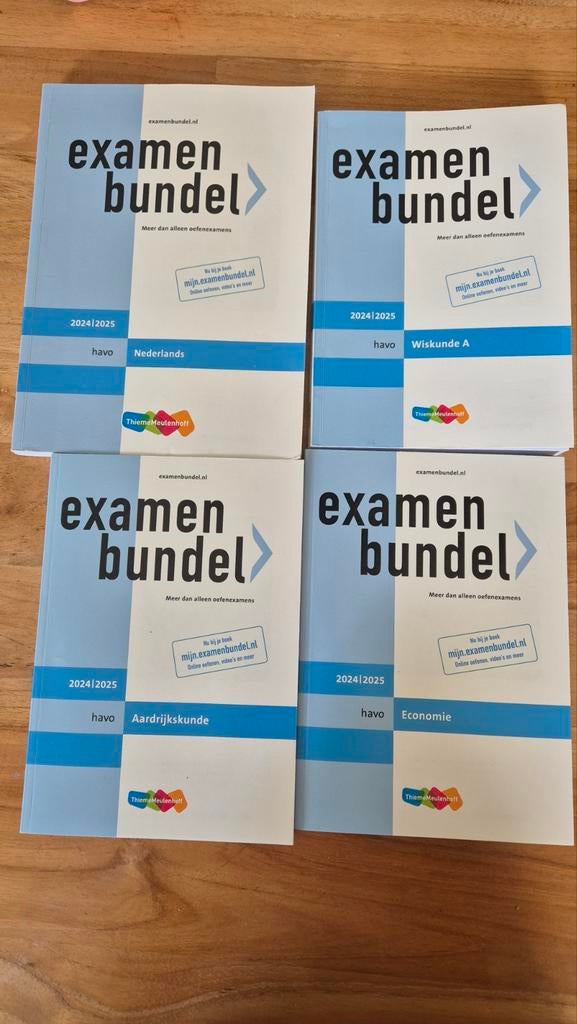 Examenbundel havo 2024-2025 - 4 stuk, Boeken, Schoolboeken, Ophalen of Verzenden, Zo goed als nieuw, HAVO, Aardrijkskunde
