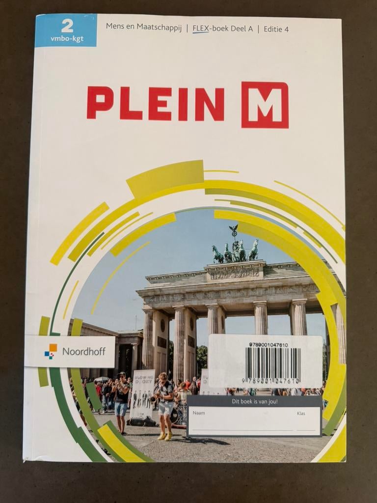 Schoolboek Plein M VMBO KGT Flex boek A, Boeken, Schoolboeken, Ophalen of Verzenden, Zo goed als nieuw, Overige niveaus