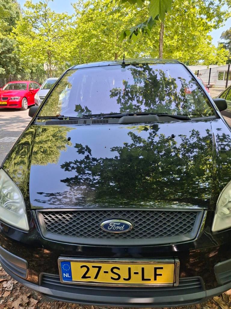 Ford C-Max 1.6 74KW 2006 Zwart, Auto's, Ford, Voorwielaandrijving, 1596 cc, 4 cilinders, 100 pk