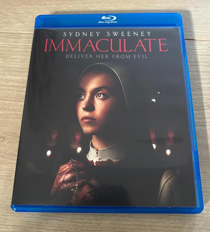 Blu-ray Immaculate Sydney Sweeney €10 incl, Cd's en Dvd's, Blu-ray, Zo goed als nieuw, Horror, Verzenden