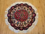 Vintage handgeknoopt perzisch tapijt tabriz rond 90, Info@SlatsAntiek.nl, 50 tot 100 cm, Perzisch, Rond
