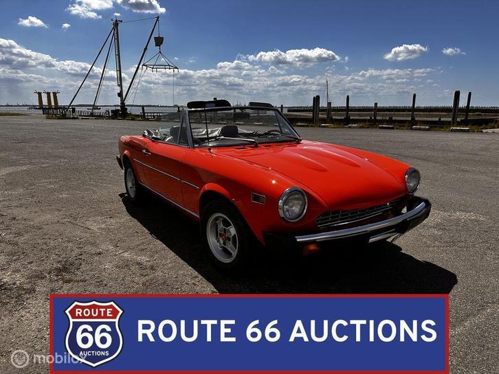 Fiat 124 Sport Spider 1800 | 1975 | Route 66 Auctions, Auto's, Oldtimers, Bedrijf, Te koop, Fiat, Benzine, Overige carrosserieën