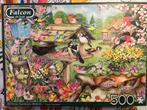 Falcon puzzel spring garden birds 500 stukjes, Ophalen, 500 t/m 1500 stukjes, Zo goed als nieuw, Legpuzzel