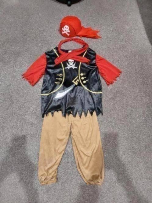 Pirate karnaval kostuum van Folat, Maat - Medium, Ophalen of Verzenden, Zo goed als nieuw, Jongen of Meisje