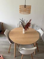 Eettafel + Stoelen, Ophalen, Zo goed als nieuw, Rond, 100 tot 150 cm