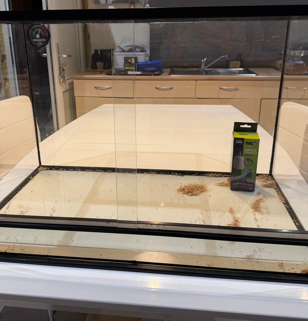 Terrarium te koop, Dieren en Toebehoren, Reptielen en Amfibieën | Toebehoren, Ophalen, Zo goed als nieuw