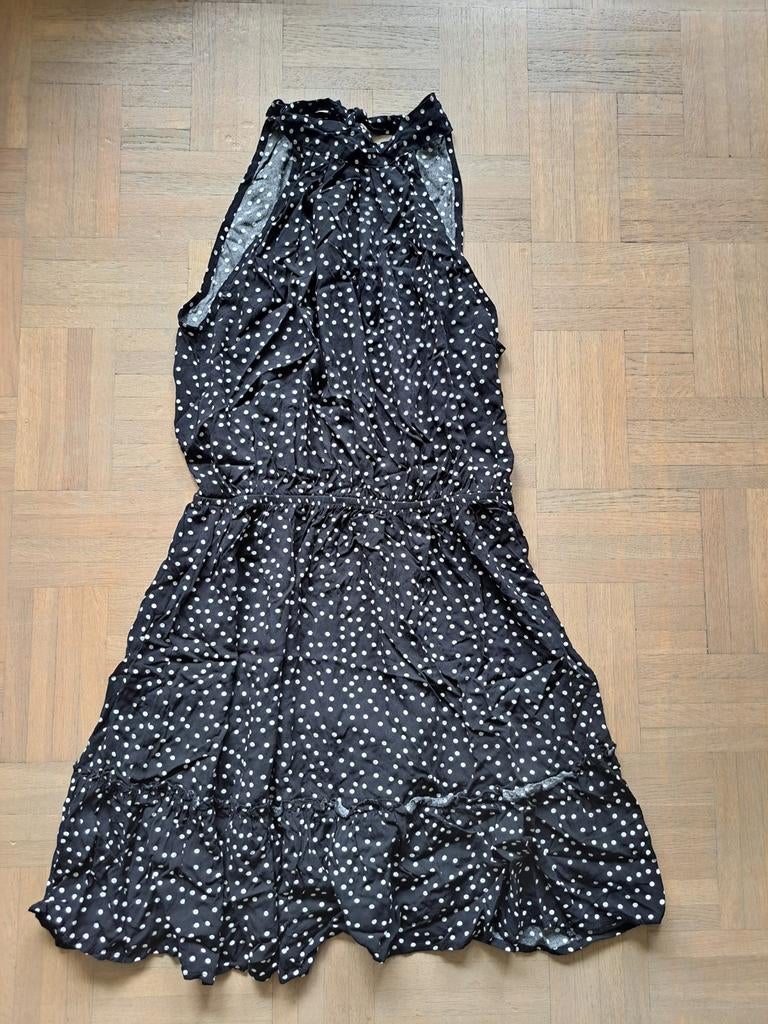 Leuke zwarte halter jurk maat S, Zwart, Ophalen of Verzenden, Zo goed als nieuw, Maat 36 (S)