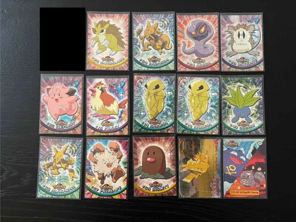 Pokemon Kaarten Topps First Edition, Ophalen of Verzenden, Zo goed als nieuw, Meerdere kaarten