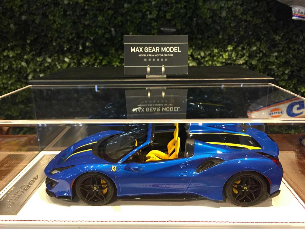 Dino Model Ferrari 488 Pista Spider (Blue Corsa), Hobby en Vrije tijd, Modelauto's | 1:18, Ophalen of Verzenden, Nieuw, Overige merken