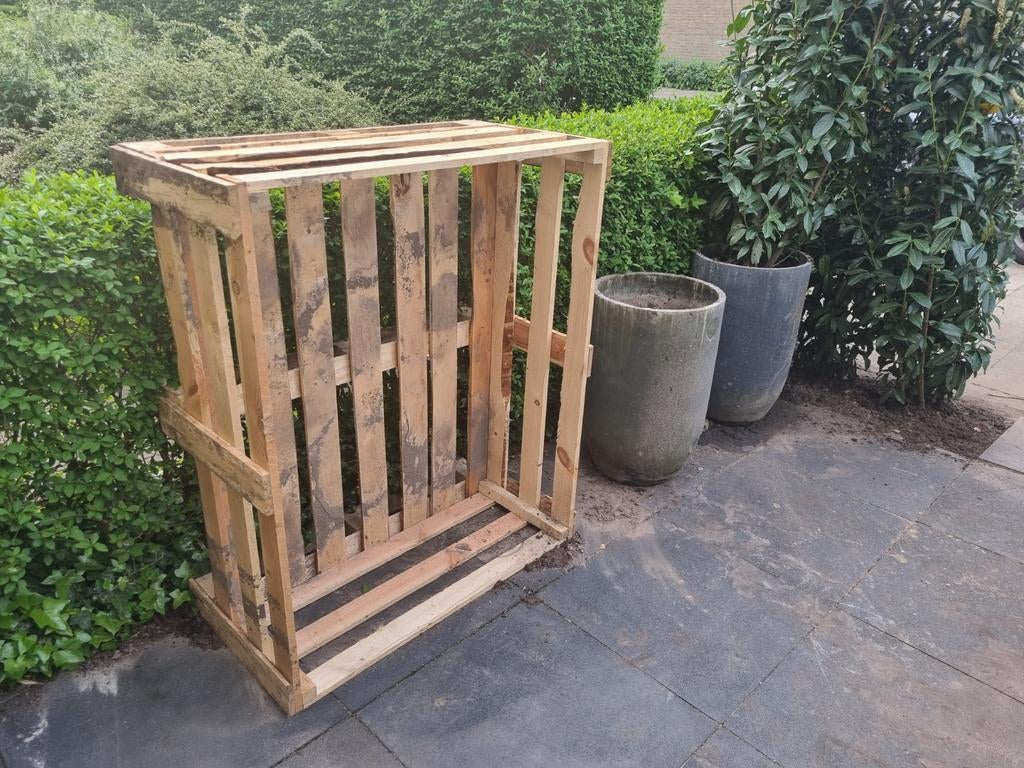 Pallet hout voor brandhout of decoratie, Tuin en Terras, Haardhout, Blokken, Overige houtsoorten, Minder dan 3 m³, Ophalen of Verzenden