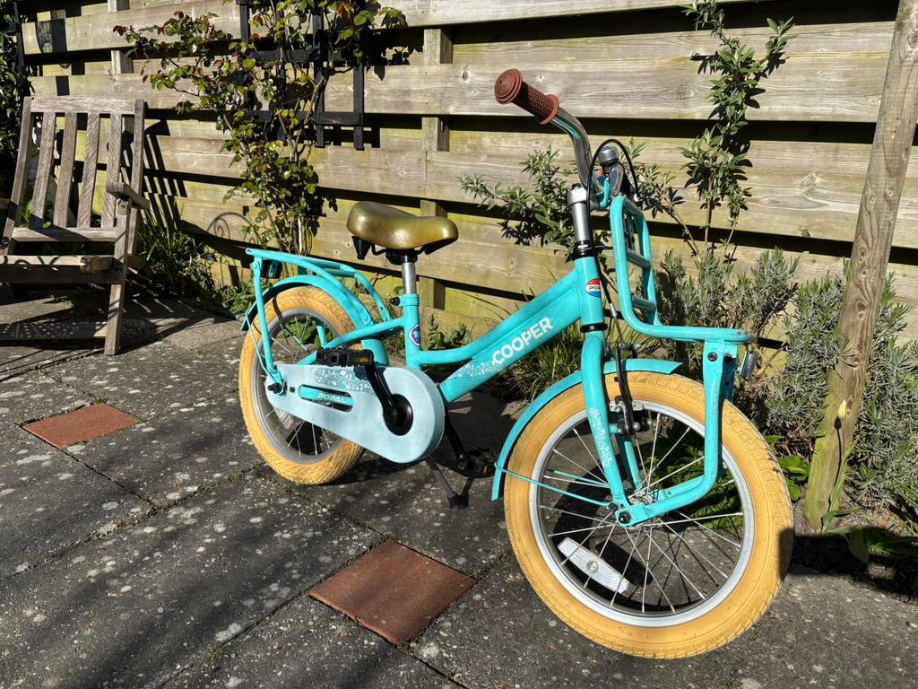 Kinderfiets 16 inch Popal, Fietsen en Brommers, Fietsen | Kinderfietsjes, Ophalen, Gebruikt, 16 tot 20 inch, Zijwieltjes