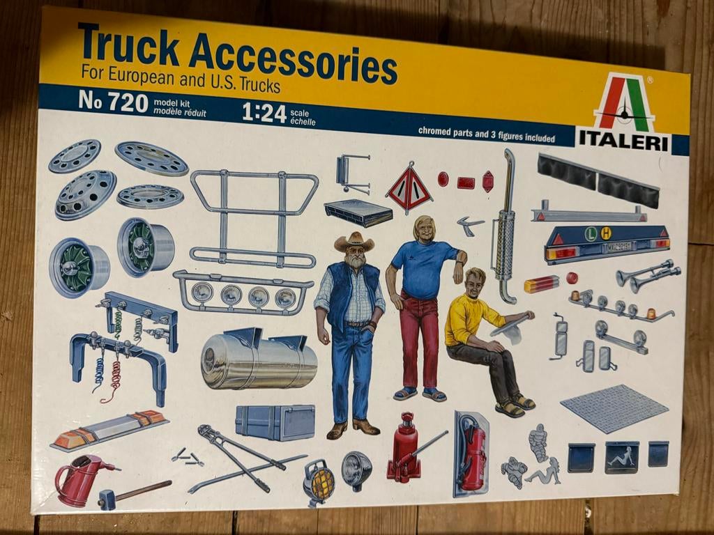 Italeri Truck Accessoires schaal 1:24 modelbouw kit, Hobby en Vrije tijd, Modelbouw | Auto's en Voertuigen, Italeri, 1:32 tot 1:50