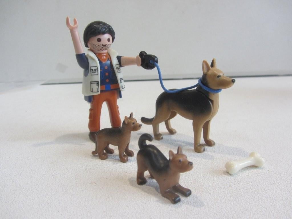 Playmobil Duitse Herder met puppy’s – 5211, Ophalen of Verzenden, Gebruikt, Los playmobil