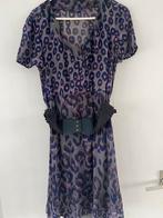 Mexx jurk met dierenprint en riem - Maat 42, Paars, Maat 42/44 (L), Ophalen of Verzenden, Zo goed als nieuw