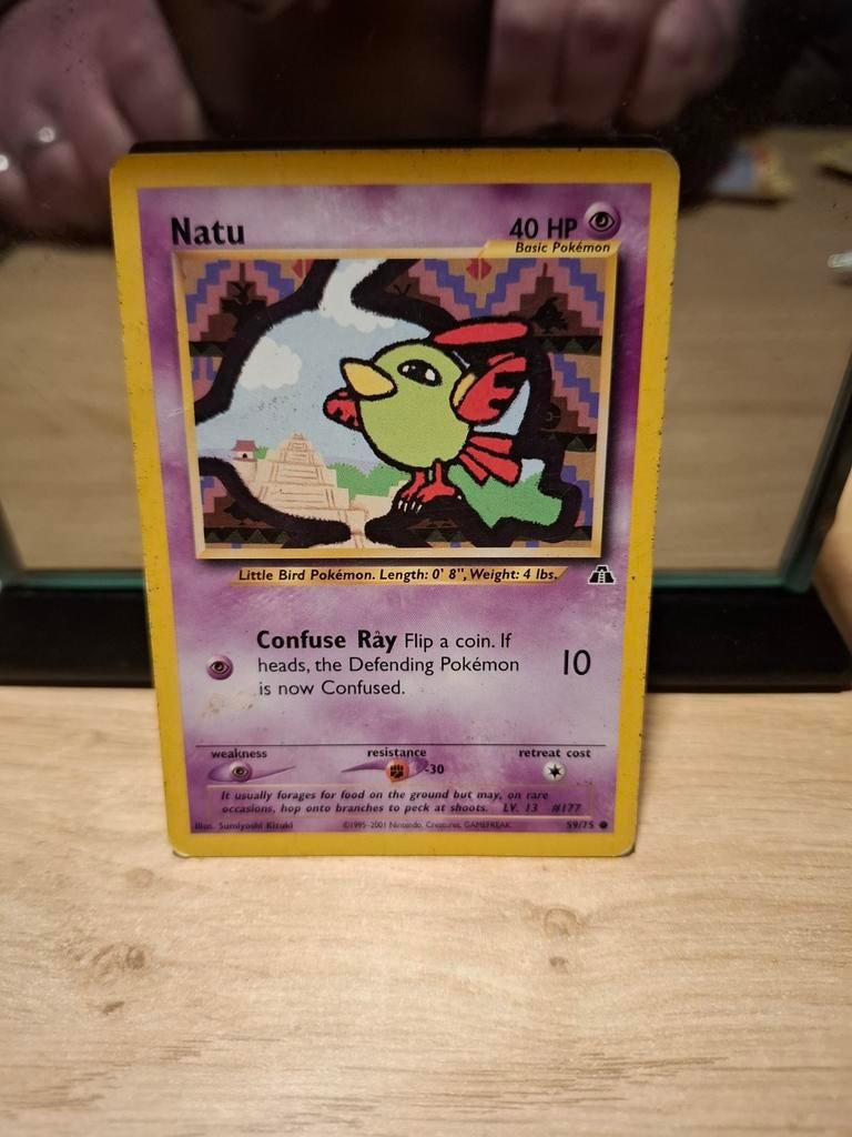 Natu Pokémon Kaart - 40 HP - Basic Pokémon, Ophalen of Verzenden, Gebruikt, Losse kaart