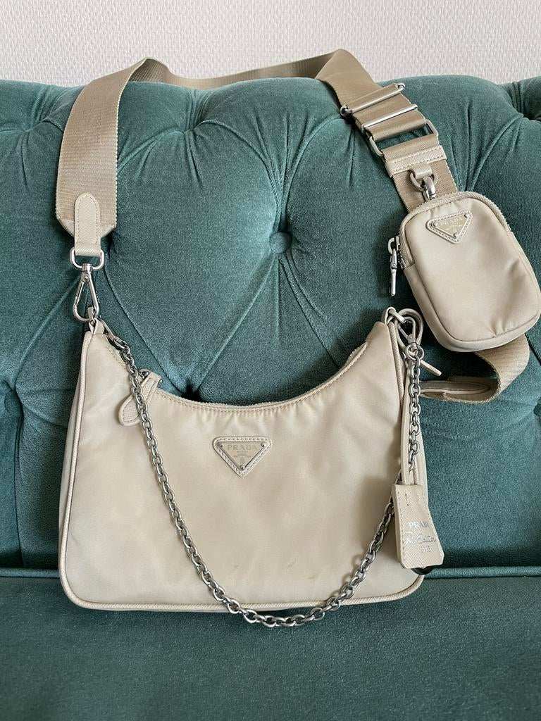 Prada tas, Sieraden, Tassen en Uiterlijk, Tassen | Damestassen, Ophalen of Verzenden, Zo goed als nieuw, Zwart, Handtas