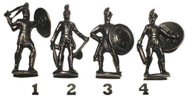 18-Ferrero kinder surprise metal Griekse krijgers, Spartane, Verzamelen, Verrassingseieren, Ophalen of Verzenden, Zo goed als nieuw