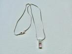 Zilverkleur Diddl ketting van 46 cm. met DIDDL hanger, Verzenden, Zo goed als nieuw, Zilver, Overige materialen